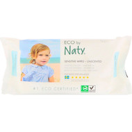 Naty, Sensitive Wipes, Unscented, 56 Wipes