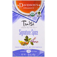Davidsons Tea, Tulsi, Signature Spice, Caffeine-Free, 25 Tea Bags, 1,58 oz (45 g)