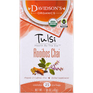 Davidsons Tea, Tulsi, Organic, Rooibos Chai Tea, Caffeine-Free, 25 Tea Bags, 1.58 oz (45 g)