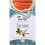 Davidsons Tea, Tulsi, Organic, Pure Leaves Tea, Caffeine-Free, 25 Tea Bags, 1.58 oz (45 g)