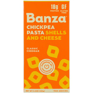 Banza, Chickpeas Pasta Shells and Cheese, Classic Cheddar, 5.5 oz (156 g)