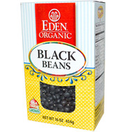 3 PACK of Eden Foods Organic Black Beans Dry -- 16 oz