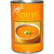 3 PACK of Amys Organic Soup Golden Lentil -- 14.4 fl oz