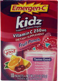 Emergen-C Kidz Vitamin C Fizzy Drink Mix Fruit Punch - 250 mg - 10 Packets