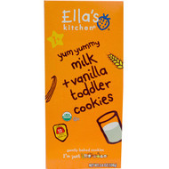 Ellas Kitchen, Toddler Cookies, Milk + Vanilla, 12 Packs, 9 g Each