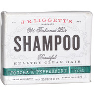 3 PACK of J.R. Liggetts, Old Fashioned Bar Shampoo, Jojoba & Peppermint, 3.5 oz (99 g)