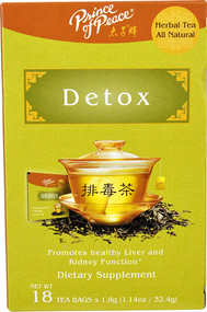3 PACK of Prince of Peace All Natural Herbal Tea Detox -- 18 Tea Bags
