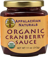 3 PACK of Appalachian Naturals Organic Cranberry Sauce -- 11 oz