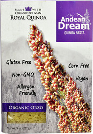 3 PACK of Andean Dream Quinoa Pasta Organic Orzo -- 8 oz