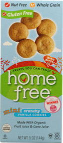 3 PACK of Home Free Gluten Free Mini Cookies Vanilla -- 5 oz