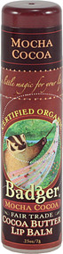 Badger, Organic Cocoa Butter Lip Balm,  Mocha Cocoa - 0.25 oz