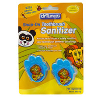 3 PACK of Dr. Tungs, Kids Snap-On Toothbrush Sanitizer , 2 Toothbrush Sanitizers