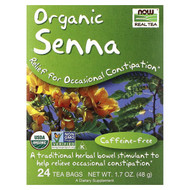 <img alt="NOW Foods, Real Tea, Organic Senna Tea, Caffeine Free, 24 Tea Bags, 1.7 oz (48 g)" title="NOW Foods, Real Tea, Organic Senna Tea, Caffeine Free, 24 Tea Bags, 1.7 oz (48 g),733739042361"
