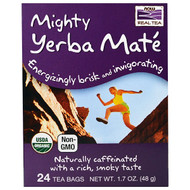 3 PACK of NOW Foods Organic Real Tea Mighty Yerba Mate -- 24 Tea Bags