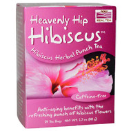 3 PACK of Now Foods, Real Tea, Heavenly Hip Hibiscus, Caffeine Free, 24 Tea Bags, 1.7 oz (48 g)