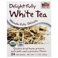 Now Foods, Organic Real Tea, Delightfully White, 24 Tea Bags, 1.7 oz (48 g) (Discontinued Item)