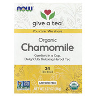 <img alt="NOW Foods, Organic Chamomile Tea, Caffeine Free, 24 Tea Bags, 1.27 oz (36 g)" title="NOW Foods, Organic Chamomile Tea, Caffeine Free, 24 Tea Bags, 1.27 oz (36 g),733739042446"