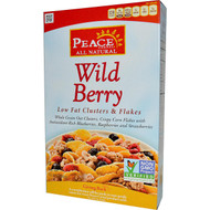 Peace Cereal, Low Fat Clusters & Flakes, Wild Berry, 10 oz (284 g)
