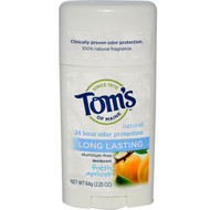Toms of Maine, Natural Long Lasting Deodorant, Aluminum-Free, Fresh Apricot, 2.25 oz (64 g)