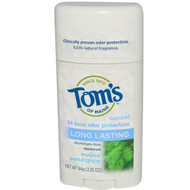 Toms of Maine, Natural Long Lasting Deodorant, Aluminum-Free, Maine Woodspice, 2.25 oz (64 g)