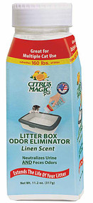 Citrus Magic Natural Litter Box Odor Eliminator Fresh Linen - 11.2 oz