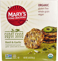 3 PACK of Marys Gone Crackers, Super Seed Crackers, Basil & Garlic, 5.5 oz (155 g)