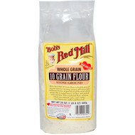 Bobs Red Mill, 10 Grain Flour, Whole Grain, 24 oz (680 g)