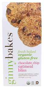 Ginny Bakes Organics, Chocolate Chip Oatmeal Bliss Cookies, 5.5 oz (157 g)