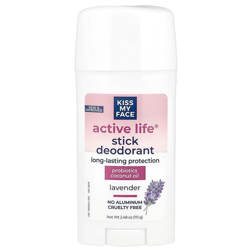 <img alt="Kiss My Face, Active Life, Stick Deodorant, Lavender, 2.48 oz (70 g)" title="Kiss My Face, Active Life, Stick Deodorant, Lavender, 2.48 oz (70 g),028367834618"
