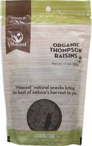 3 PACK of Vitaco Organic Thompson Raisins -- 13 oz (369 g)