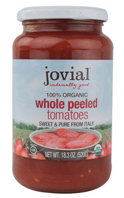 3 PACK of Jovial Organic Whole Peeled Tomatoes -- 18.3 oz