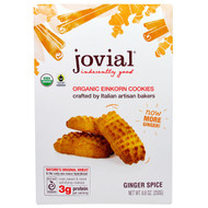 3 PACK of Jovial Organic Einkorn Cookies Ginger Spice -- 8.8 oz