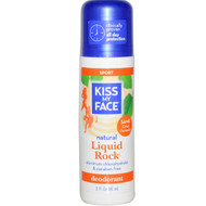 3 PACK of Kiss My Face Deodorant Liquid Rock Roll-On Sport -- 3 fl oz