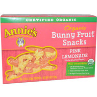 Annies Homegrown, Organic Bunny Fruit Snack, Pink Lemonade, 5 Pouches, 0.8 oz (23 g) Each