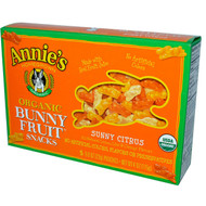 3 PACK of Annies Homegrown Organic Bunny Fruit Snacks Sunny Citrus -- 5 Pouches