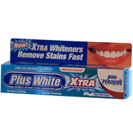 3 PACK of Plus White, Xtra Whitening with Peroxide, Clean Mint Flavor, 2.0 oz (56.6 g)