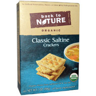 3 PACK of Back To Nature Organic Classic Crackers Saltine -- 7 oz