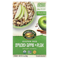 <img alt="Natures Path, Organic Gluten Free Instant Oatmeal, Spiced Apple + Flax, 8 Packets, 11.3 oz (320 g)" title="Natures Path, Organic Gluten Free Instant Oatmeal, Spiced Apple + Flax, 8 Packets, 11.3 oz (320 g),058449450597"