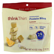 ThinkThin, Unwrapped Protein Bites, Lemon, 4.5 oz (128 g)