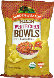 Garden of Eatin Organic White Corn Bowls Tortilla Chips - 10 oz