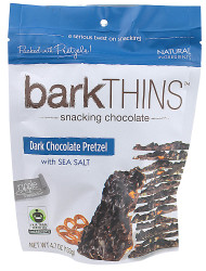 3 PACK of Bark Thins Snacking Chocolate Dark Chocolate Pretzel with Sea Salt -- 4.7 oz