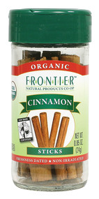 3 PACK of Frontier Co-Op Organic Cinnamon Sticks -- 0.85 oz