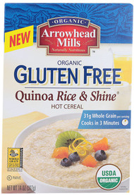 Arrowhead Mills, Organic Gluten Free Quinoa Rice and Shine Cereal - 14 oz