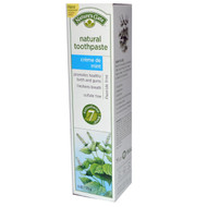 Natures Gate, Natural Toothpaste, Flouride and Carrageenan Free, Creme de Mint, 6 oz (170 g)