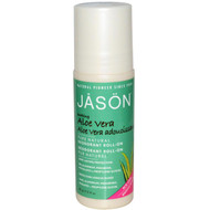 Jason Natural, Deodorant Roll-On, Aloe Vera, 3 fl oz (89 ml) (5 PACK)