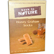 3 PACK of Back To Nature Honey Graham Sticks -- 8 oz