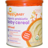 Nurture Inc. (Happy Baby), Organic Probiotic Baby Cereal, Oatmeal, 7 oz (198 g)