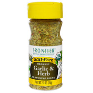 3 PACK of Frontier Natural Products, Organic Garlic & Herb Seasoning Blend, 2.7 oz (76 g)