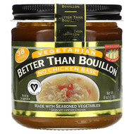 <img alt="Better Than Bouillon, Vegetarian No Chicken Base, 8 oz (227 g)" title="Better Than Bouillon, Vegetarian No Chicken Base, 8 oz (227 g),098308225812"