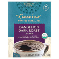 <img alt="Teeccino, Organic Roasted Herbal Tea, Dandelion, Dark Roast, Caffeine Free, 10 Tea Bags, 2.12 oz (60 g)" title="Teeccino, Organic Roasted Herbal Tea, Dandelion, Dark Roast, Caffeine Free, 10 Tea Bags, 2.12 oz (60 g),795239431106"
